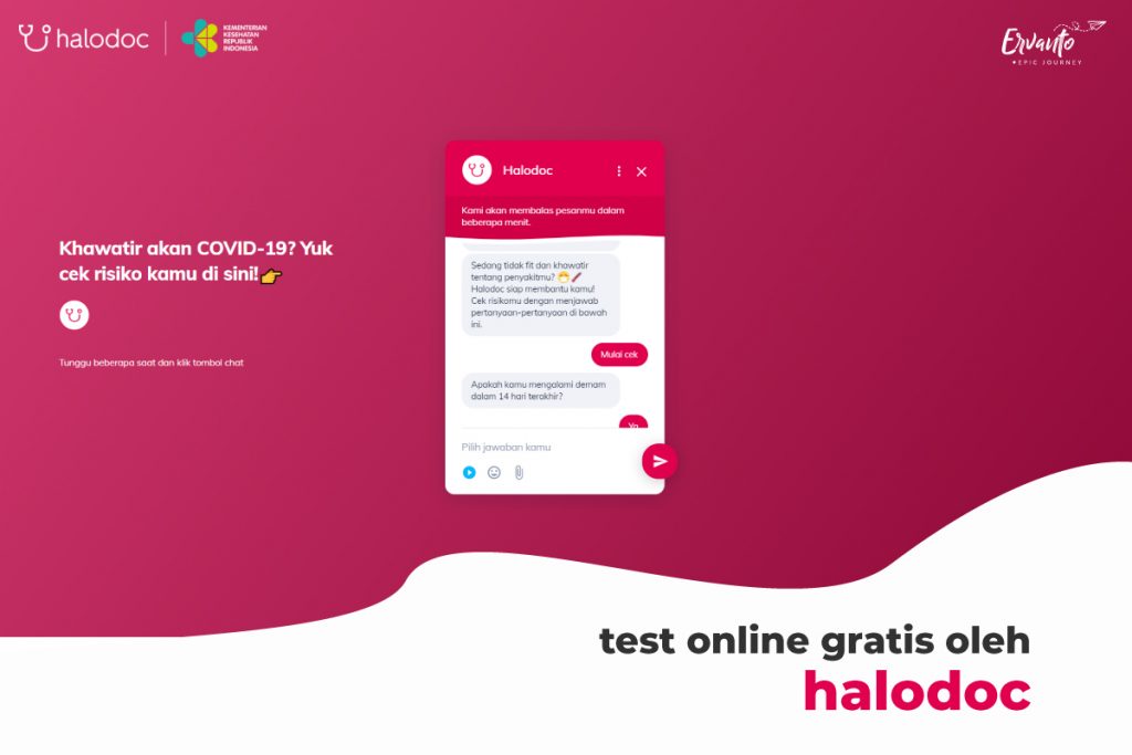 Test Online Covid-19 halodoc